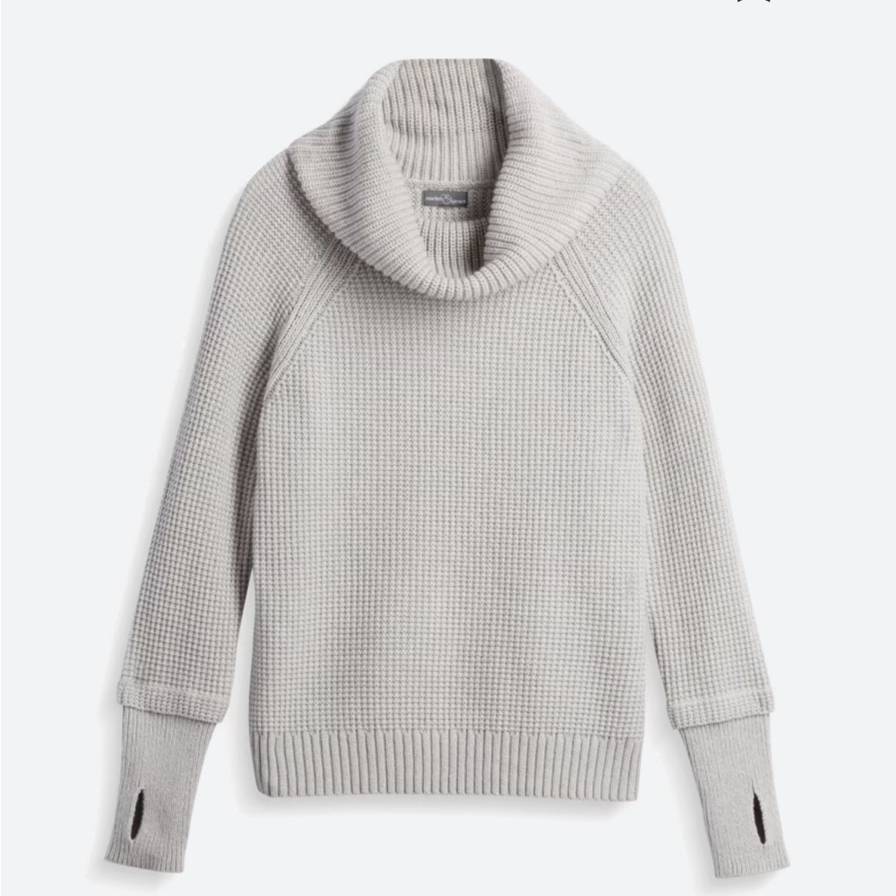 Sharon Cowl Neck Waffle Stitch Sweater